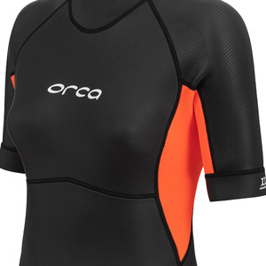 2024 Orca Mujer Vitalis Back Zip Open Water Swim Shorty Neopreno NN6Y - Black